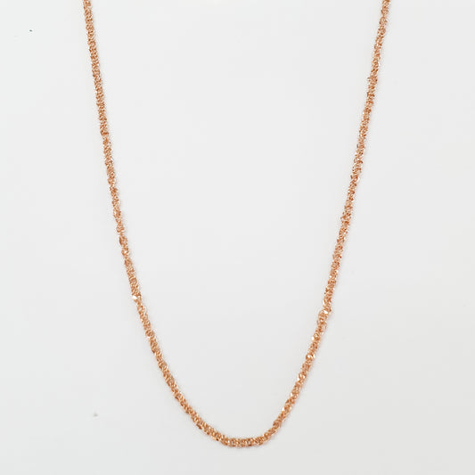 Cadena baby rope oro rosa 40cm