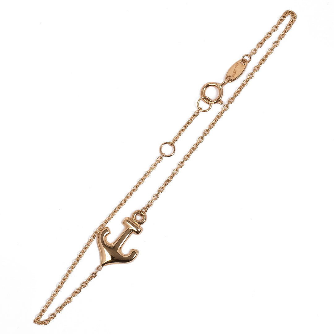 Pulsera Cadena con Ancla 14k
